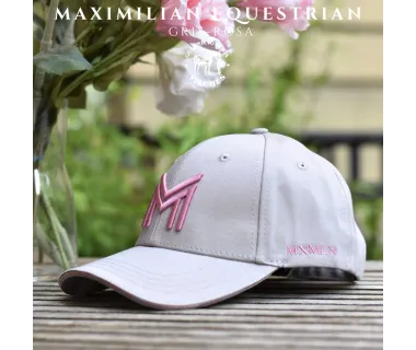 Gorra Maximilian Equestrian Gris/Rosa