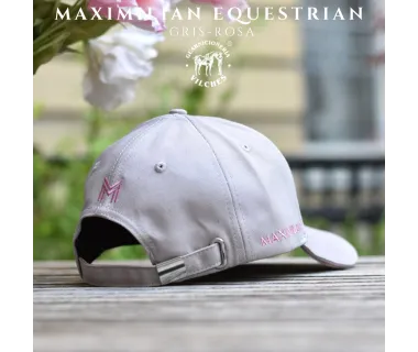 Gorra Maximilian Equestrian Gris/Rosa