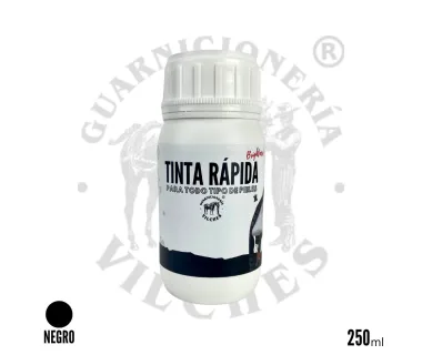 Tinta Rápida Negra | Guarnicionería Vilches 250ml