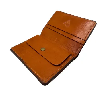 Cartera Artesana Piel de Cabra | Avellana