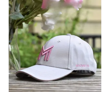 Gorra Maximilian Equestrian Gris/Rosa