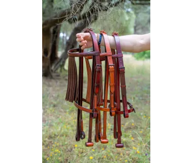 Cabezada Vaquera PREMIUM Vainas | Hebilla fragua