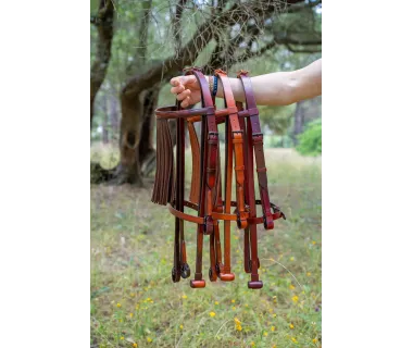 Cabezada Vaquera PREMIUM Vainas | Hebilla fragua