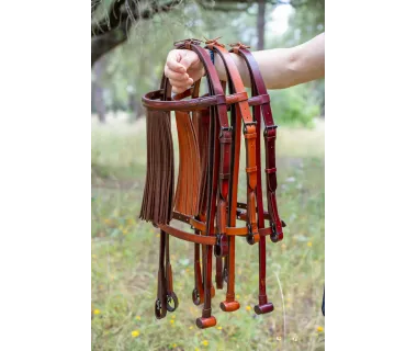 Cabezada Vaquera PREMIUM Vainas | Hebilla fragua