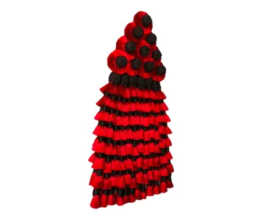 Mosquero Seda Extra | Rojo y Negro