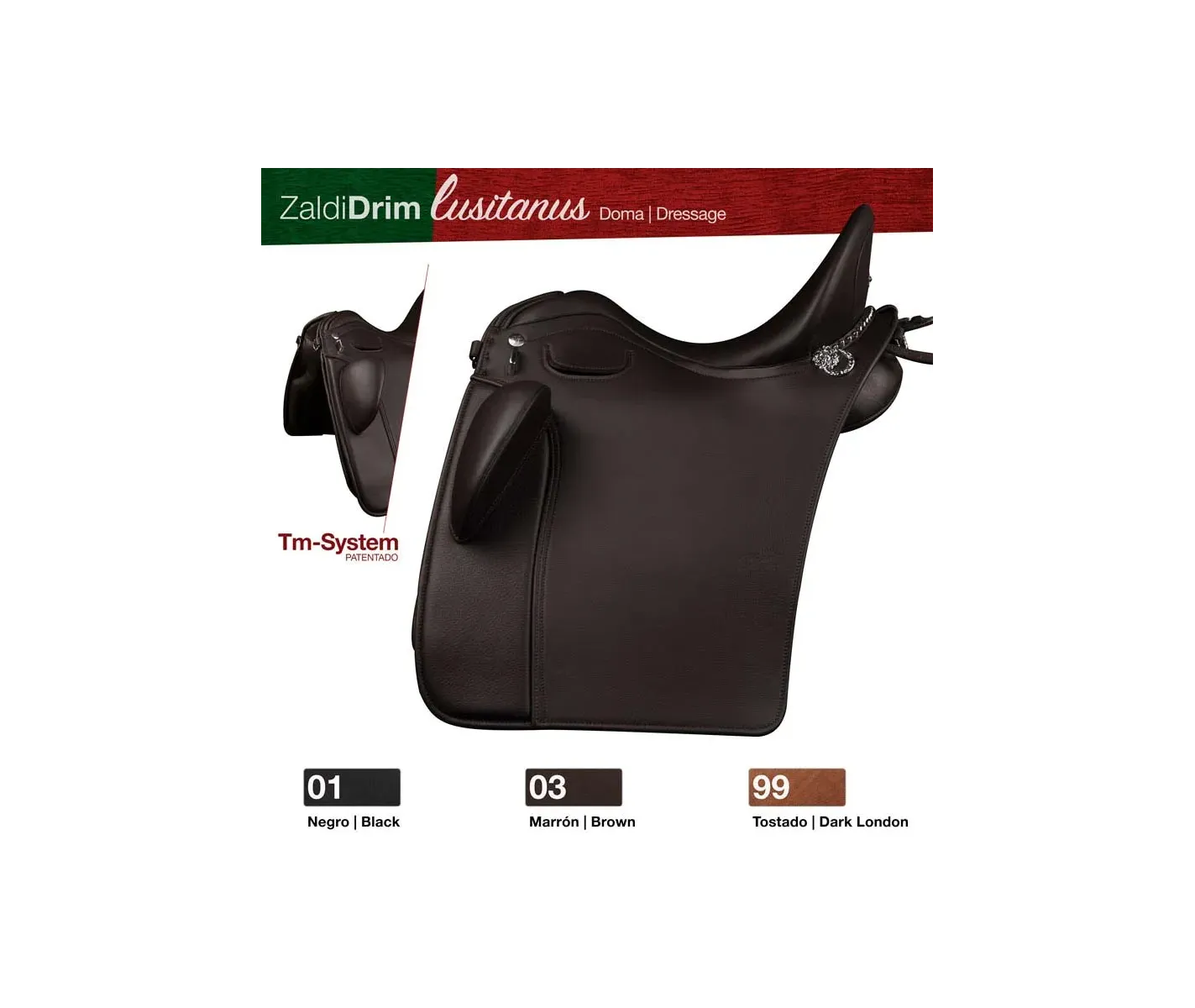 Silla Zaldi Doma DRIM Lusitanus