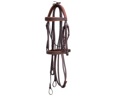 Cabezada Inglesa Doma BIOTHANE Doble Rienda