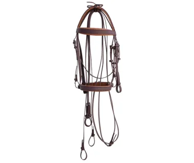 Cabezada Inglesa Doma BIOTHANE Doble Rienda