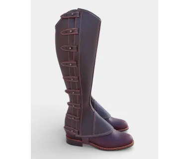 Polaina de Trabajo Cuero Engrasado | Broche