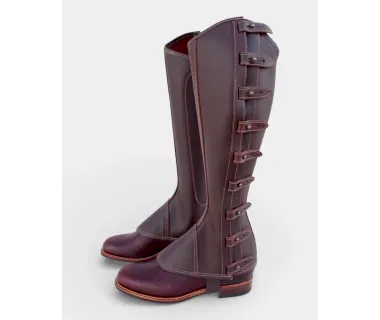 Polaina de Trabajo Cuero Engrasado | Broche