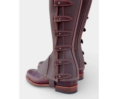 Polaina de Trabajo Cuero Engrasado | Broche