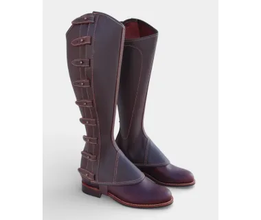 Polaina de Trabajo Cuero Engrasado | Broche