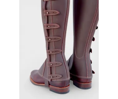 Polaina de Trabajo Cuero Engrasado | Broche