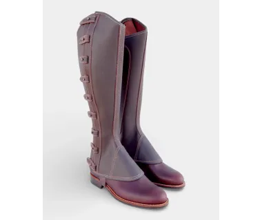 Polaina de Trabajo Cuero Engrasado | Broche