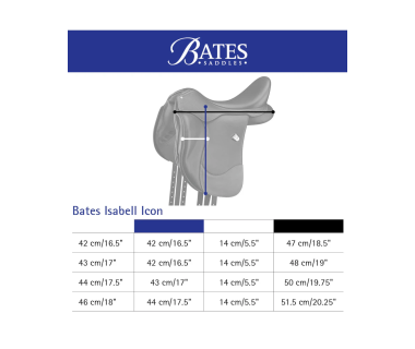 Silla Inglesa Doma Clásica BATES ISABELL ICON