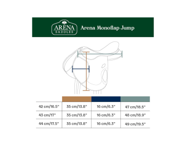 Silla Inglesa Salto ARENA MONOFLAP