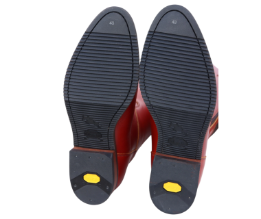 Bota Hípica Cremallera y Elástico Vaqueta Bronce | Suela Vibram