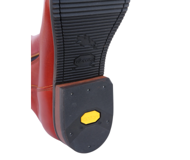 Bota Hípica Cremallera y Elástico Vaqueta Bronce | Suela Vibram