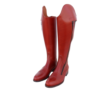 Bota Hípica Cremallera y Elástico Vaqueta Bronce | Suela Vibram