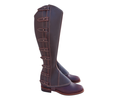 Polaina de Trabajo Cuero Engrasado | Broche