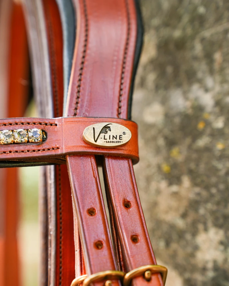 Cabezada Inglesa Anatómica V-LINE SADDLERY