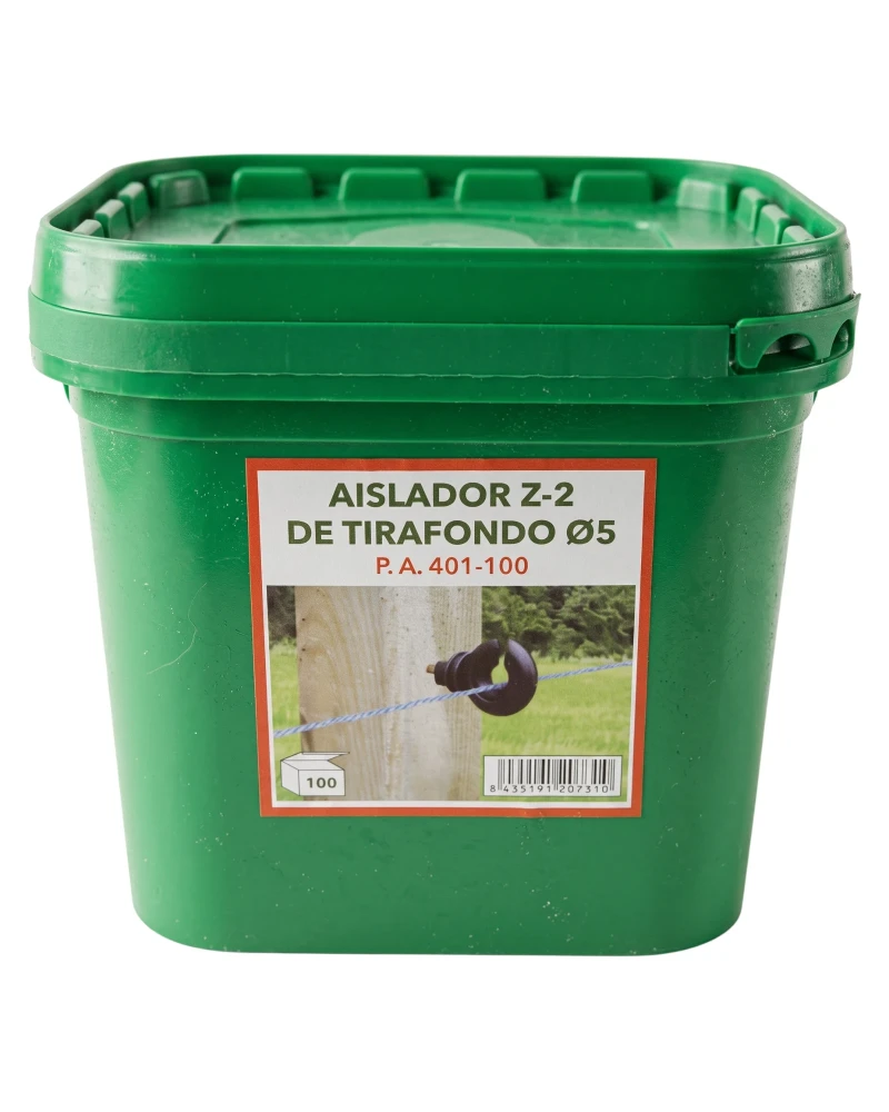 Aislador Z-2 Tirafondo Ø 5 mm | 100 Unidades