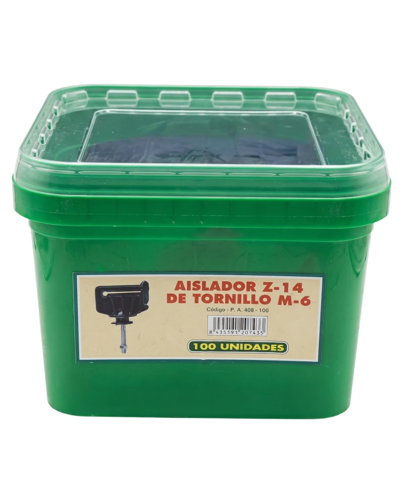 Aislador Z-14 de Tornillo M-6 para Cercas Eléctricas