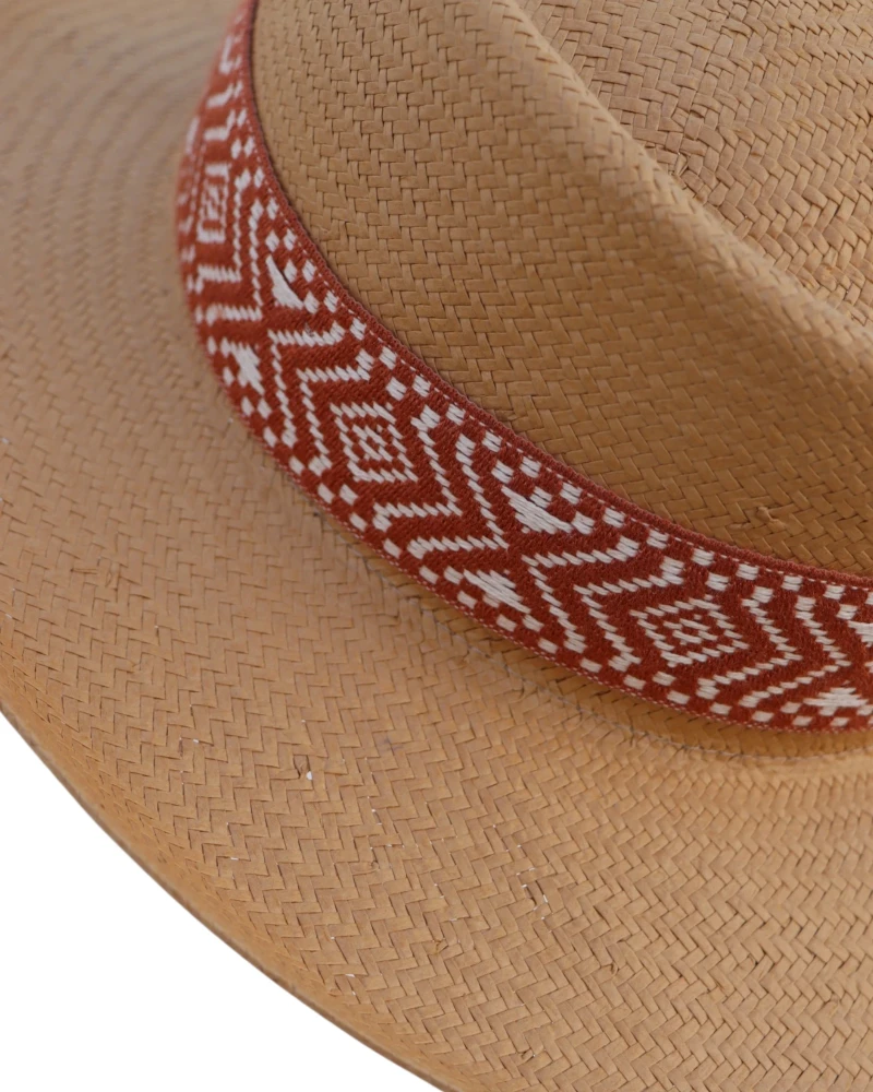 Sombrero Gambler Moka de Fibra Natural de Papel