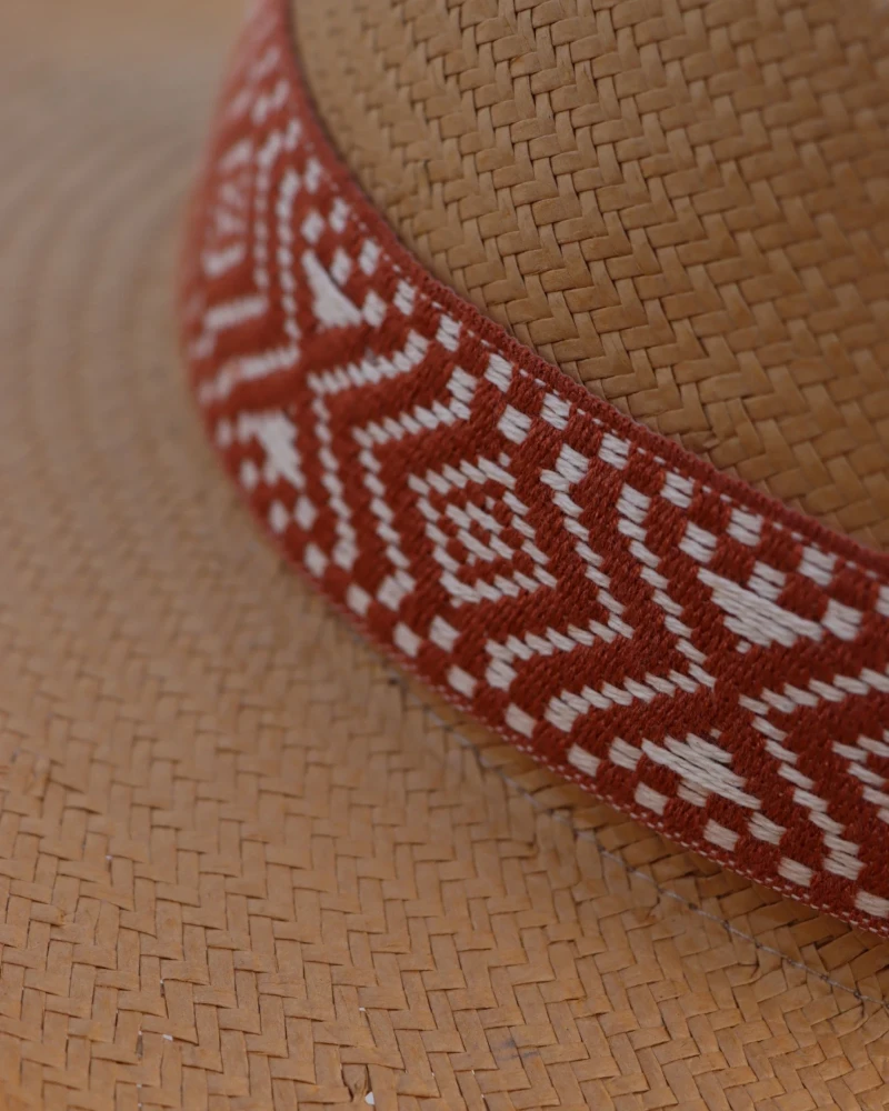 Sombrero Gambler Moka de Fibra Natural de Papel