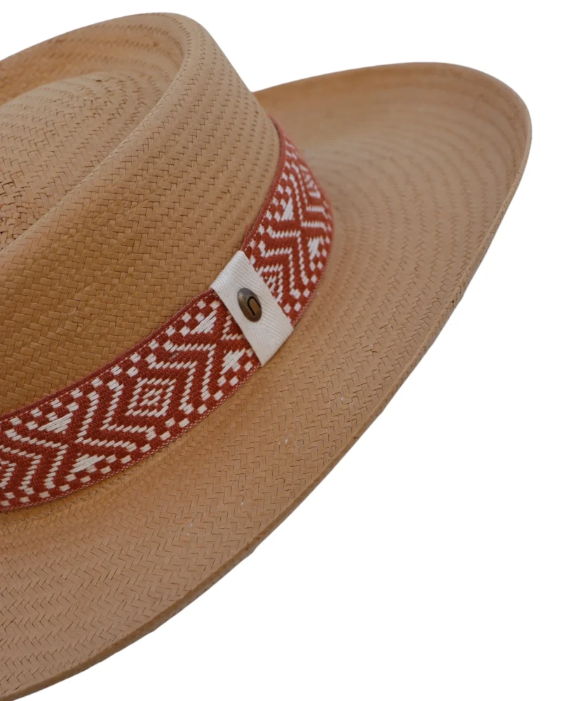 Sombrero Gambler Moka de Fibra Natural de Papel