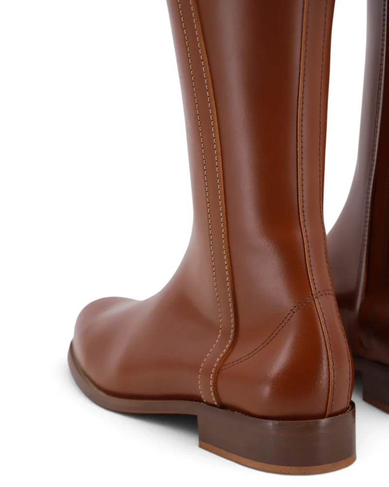 Bota Hípica Cuero Viejo con Cremallera | Vilches