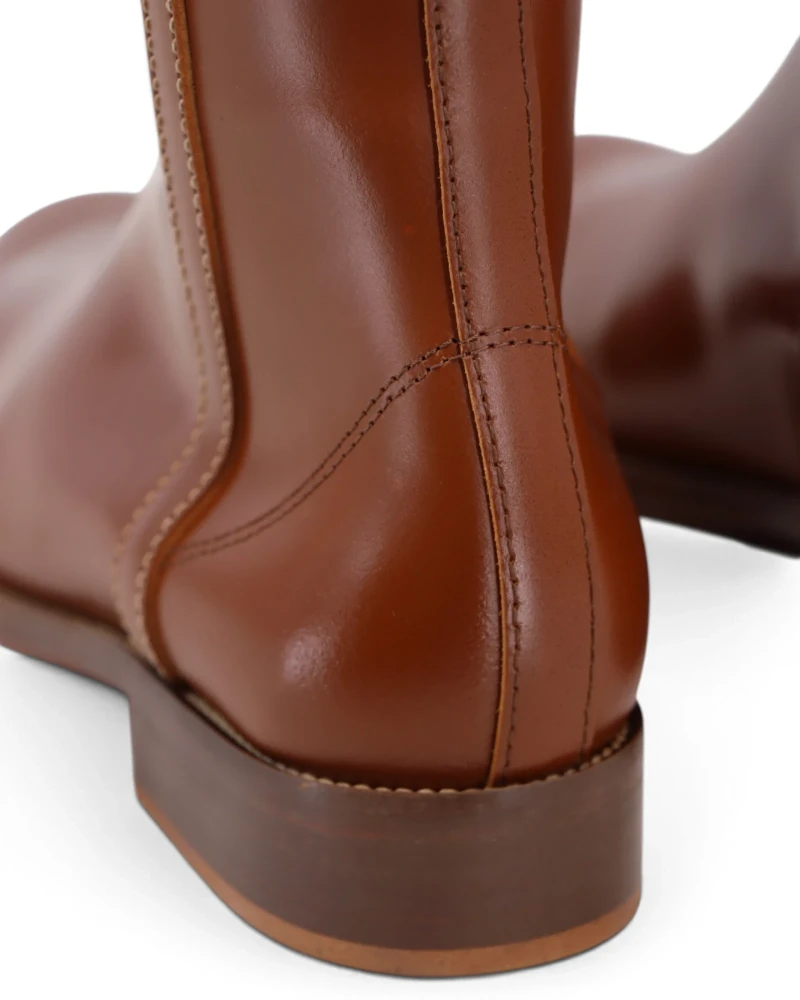 Bota Hípica Cuero Viejo con Cremallera | Vilches