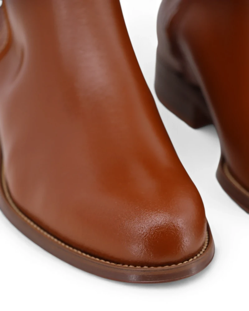 Bota Hípica Cuero Viejo con Cremallera | Vilches