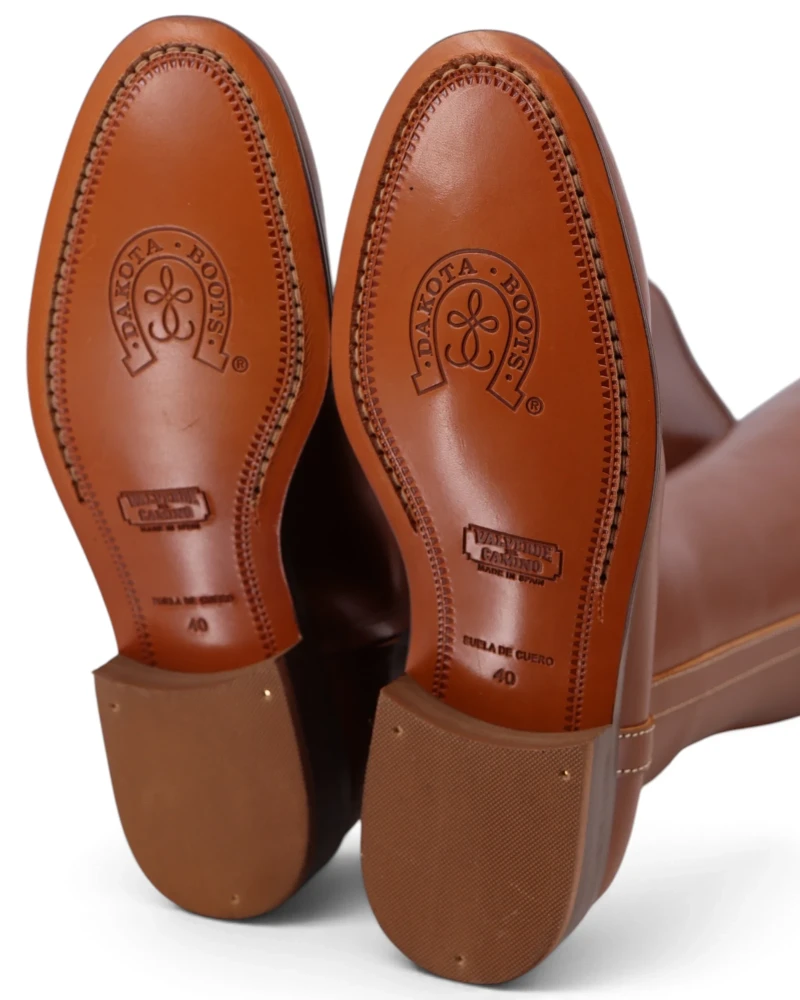 Bota Hípica Cuero Viejo con Cremallera | Vilches