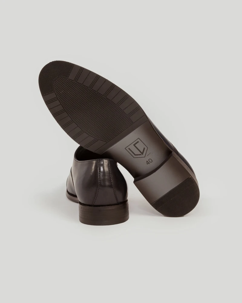Zapato Monk Strap Cuero Brillante