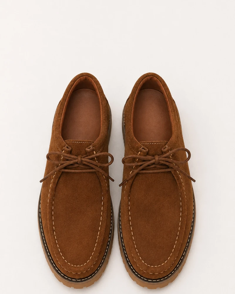 Zapato serraje Camel