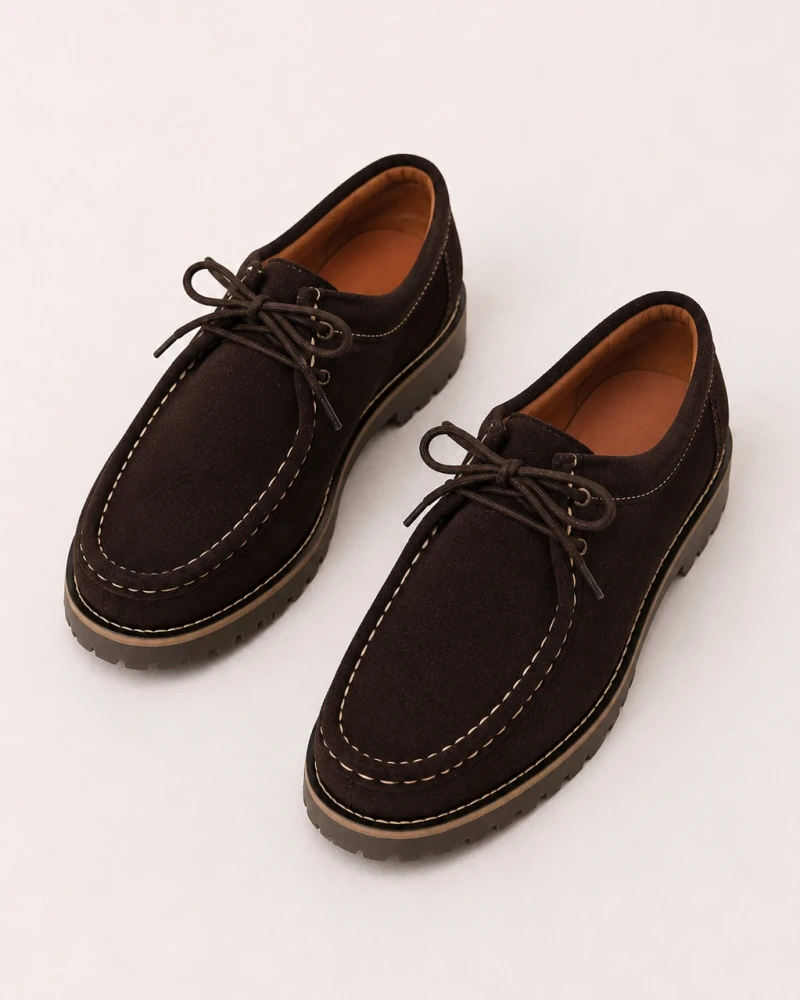 Zapato serraje Camel