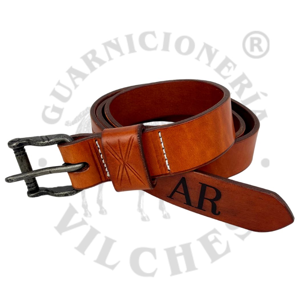 Cinturón de piel  Hebilla fragua - Guarnicionería Vilches